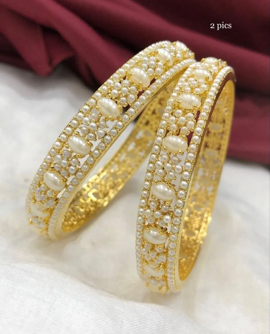 Pearl Stone Bangles